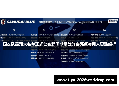 国家队最新大名单正式公布新周期备战阵容亮点与用人思路解析